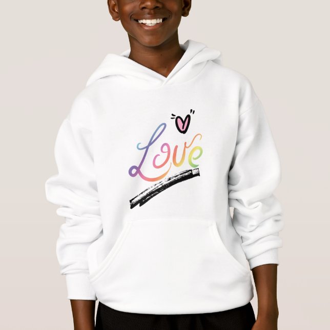 T-Shirt Liebe Hoodie (Vorderseite)