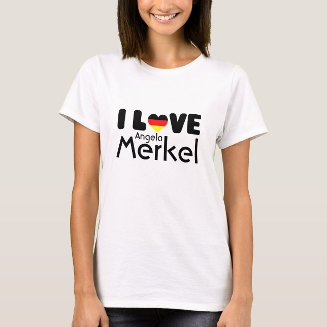 T - Shirt Liebe I Angela Merkel | (Vorderseite)