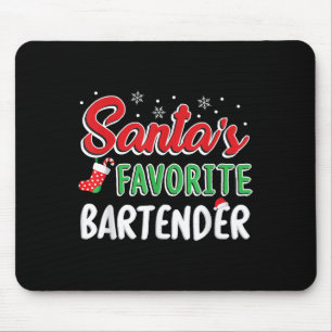 T-Shirt Lieblingsbarkeeper des Weihnachtsmanns Süß Mousepad