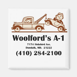 T - Shirt-Logo mit Adresse Magnet