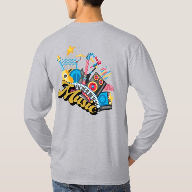 T - Shirt-Logo-Musik T-Shirt (Rückseite)