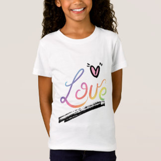 T-Shirt Love Mehrfarbig
