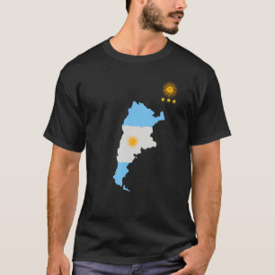 T-Shirt Lustig Fußball argentinischer Fan Herzschl