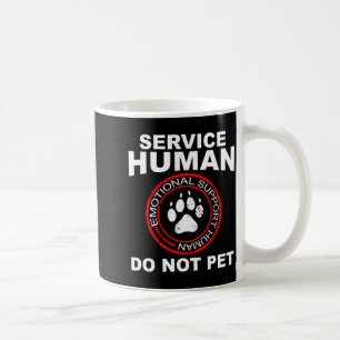 T-Shirt Lustiger Service Mensch Hund Besitzer Emot Kaffeetasse