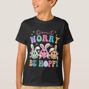 T-Shirt Mach Dir Keine Sorgen Hoppy Retro Lächeln