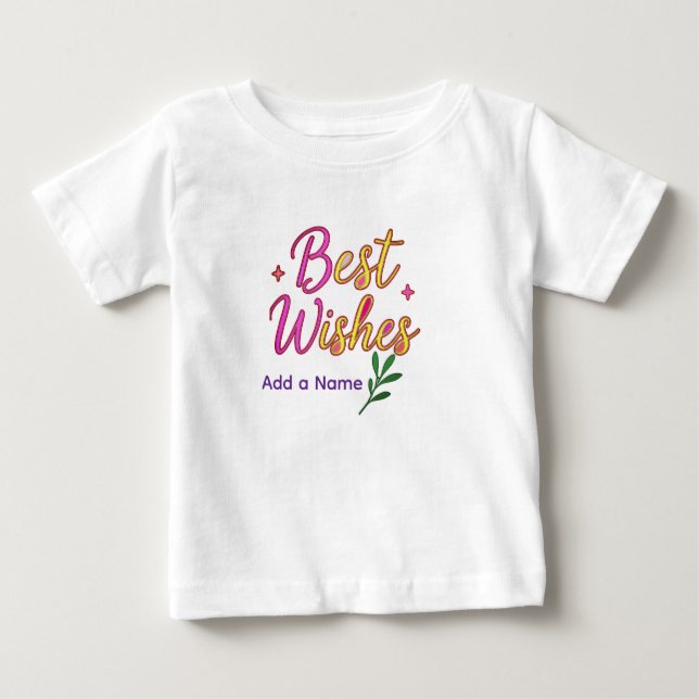 T-Shirt Mädchen mit besten Wünschen (Vorderseite)