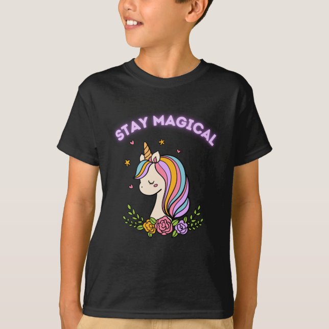 T - Shirt Magical Unicorn bleibe (Vorderseite)