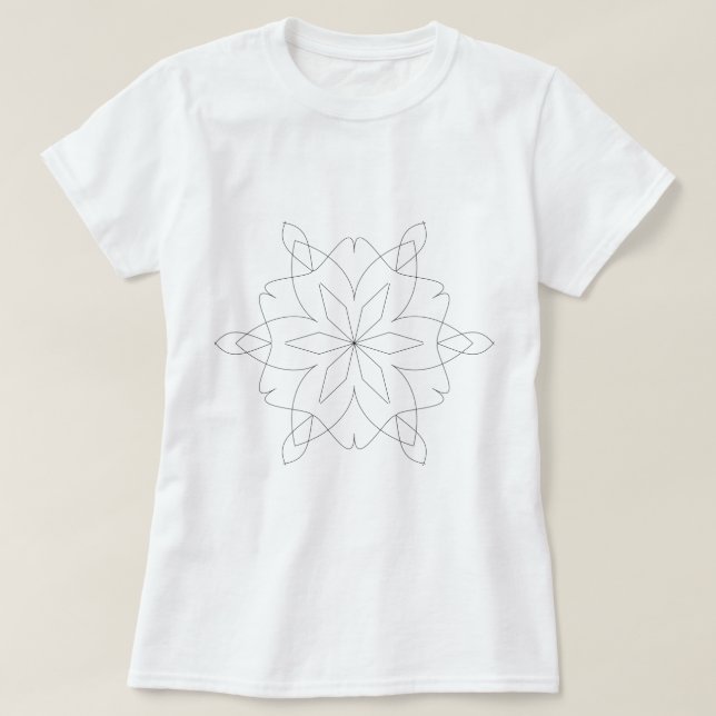 T - Shirt - Mandala to Color (Design vorne)