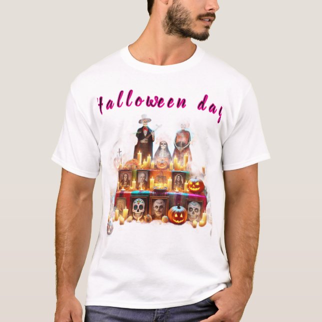 T-Shirt Männer Halloween-Party  (Vorderseite)