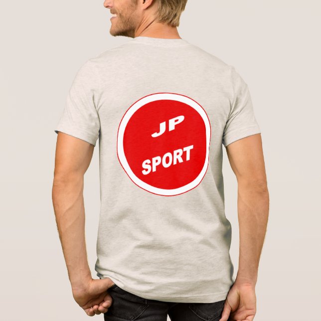 T-Shirt Mannhafer JAPAN SPORT Tri-Blend Shirt (Rückseite)