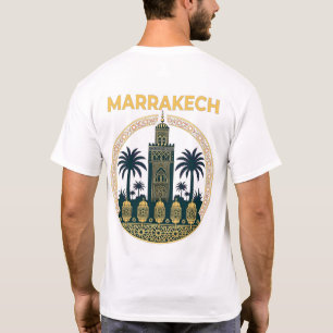 T-Shirt Marrakech Marokko – Illustration auf der R