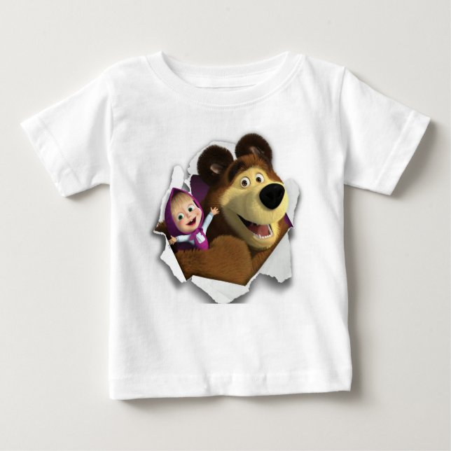 T - Shirt Masha und Bär (Vorderseite)