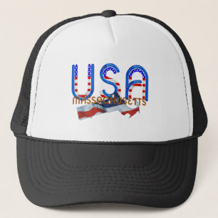 T-SHIRT Massachusetts-Patriot Truckerkappe