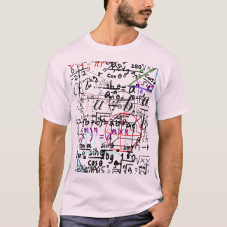 T - Shirt Mathematik gemusterte Gestaltung