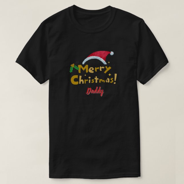 T-Shirt meery christmas gold  (Design vorne)