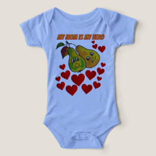 T-Shirt Meine Mutter ist mein Held Baby-T-Shirt