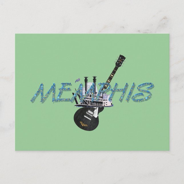 T-Shirt Memphis Postkarte (Vorderseite)