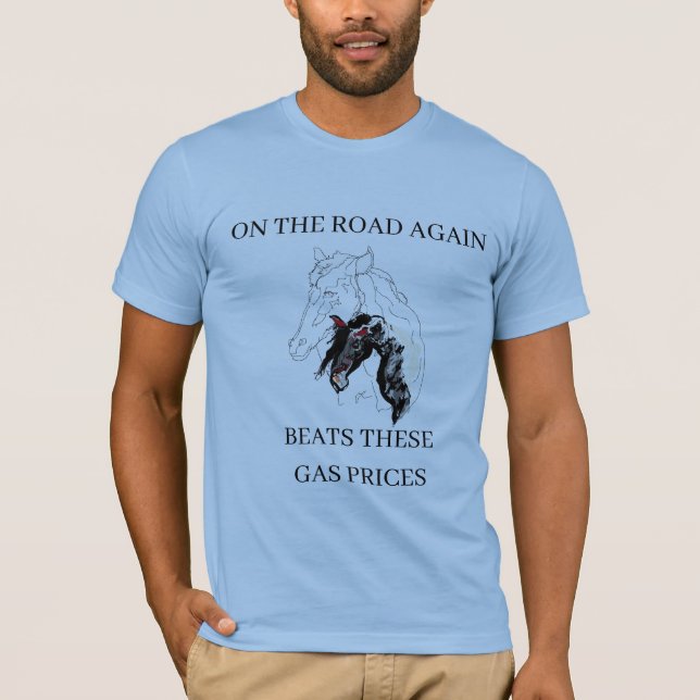 T - Shirt MENS / BYS : WIEDER AUF DER STRASSE (Vorderseite)