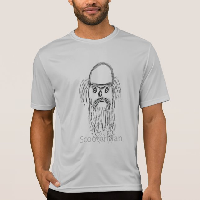 T - SHIRT MEN's ScooterMan ART DESIGN (Vorderseite)
