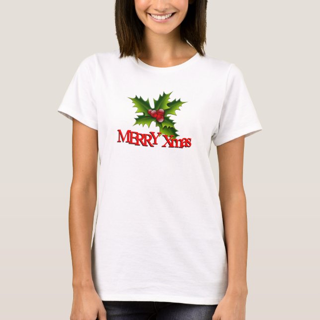 T - Shirt Merry Xmas (Vorderseite)