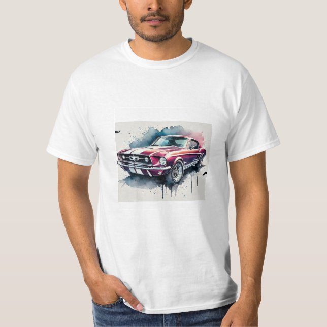 t-shirt met oldtimer (Vorderseite)