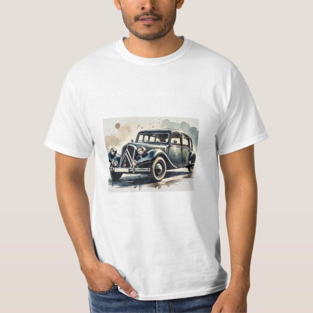 T-shirt met oldtimer (Vorderseite)