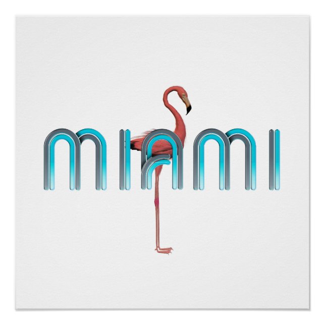 T-SHIRT Miami Poster (Vorderseite)