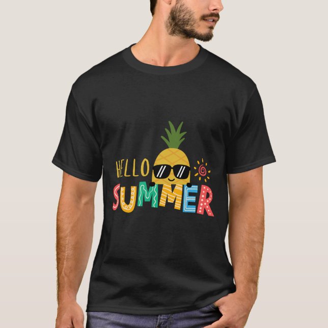 T - Shirt mignon Hello Sunshine, T - Shirt d'été,  (Vorderseite)