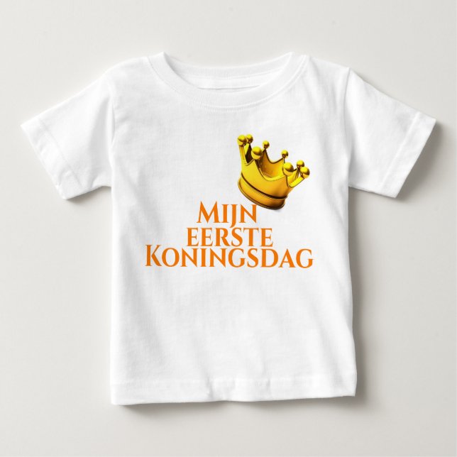 T-shirt "Mijn eerste Koningsdag". (Vorderseite)