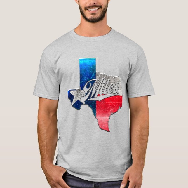 T - Shirt "MILES, TEXAS" (Vorderseite)