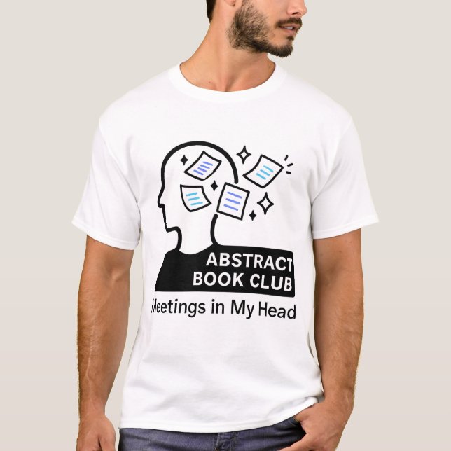 T - Shirt Minimalistisch Book Lover (Vorderseite)