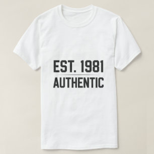T-Shirt mit 1981er-Jahresthema