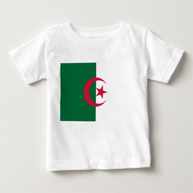 T - Shirt mit algerischer Flagge (Vorderseite)
