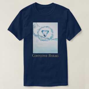 T-Shirt mit Aquamarinkern