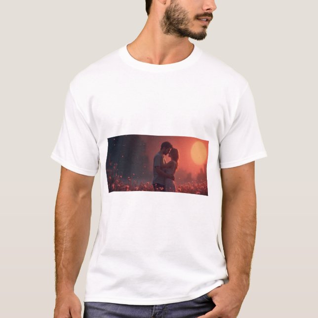 T - Shirt mit atmosphärischem Bild (Vorderseite)
