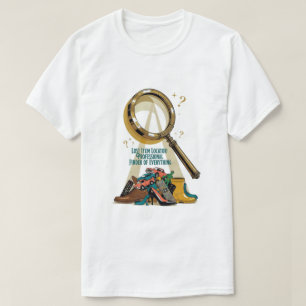 T-Shirt mit Aufschrift 'Lost Item Locator' und Tas