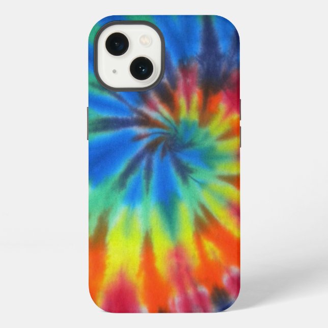 T-Shirt mit Batikmuster iPhone Hülle (Rückseite)