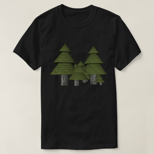 T-Shirt mit Bäumen (Design vorne)