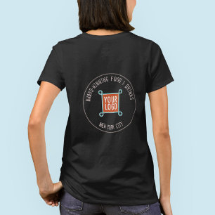 T - Shirt mit benutzerdefiniertem Logo auf der Rüc