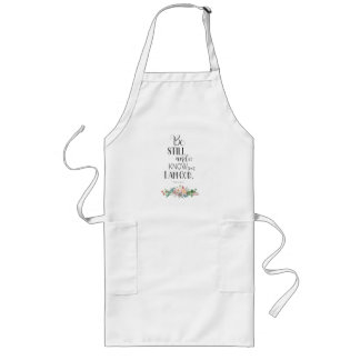 T-Shirt mit Bibelvers-Schriftzug Lange Schürze