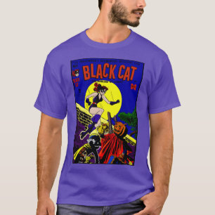 T-Shirt mit Black Cat Comic aus den 1940er Jahren