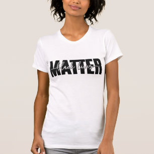 T-Shirt mit Black-Lives-Matter-Typografie
