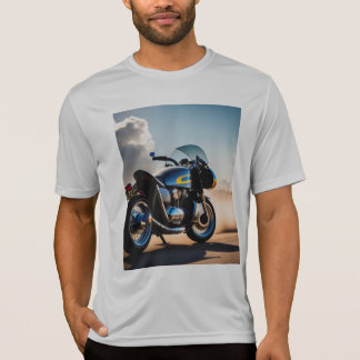T - Shirt mit blauem Fahrrad