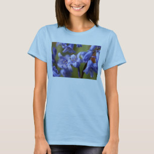 T - Shirt mit blauer Blume