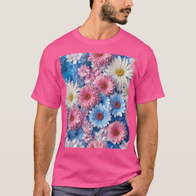 T - Shirt mit Blume-Entwurfssammlung (Vorderseite)