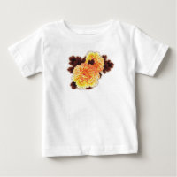 T - SHIRT MIT BLUME INDIVIDUELLE NAME