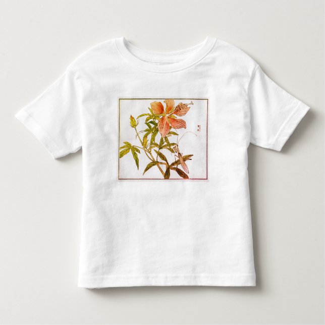 T - SHIRT MIT BLUME INDIVIDUELLE NAME (Vorderseite)