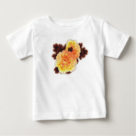T - SHIRT MIT BLUME INDIVIDUELLE NAME