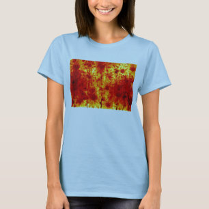 T-Shirt mit Blumenmalereien