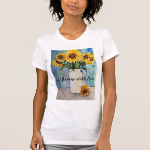 T - Shirt mit Botschaft zur Unterstützung der Ukr